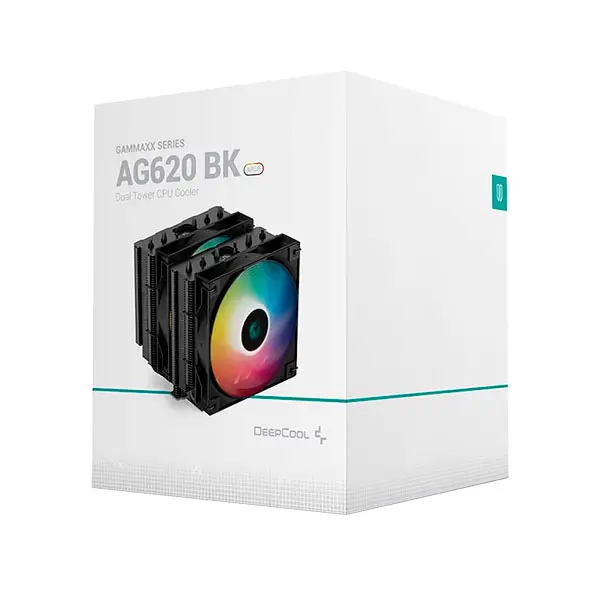 DeepCool Gammax AG620 BK ARGB Dual-Tower CPU Cooler