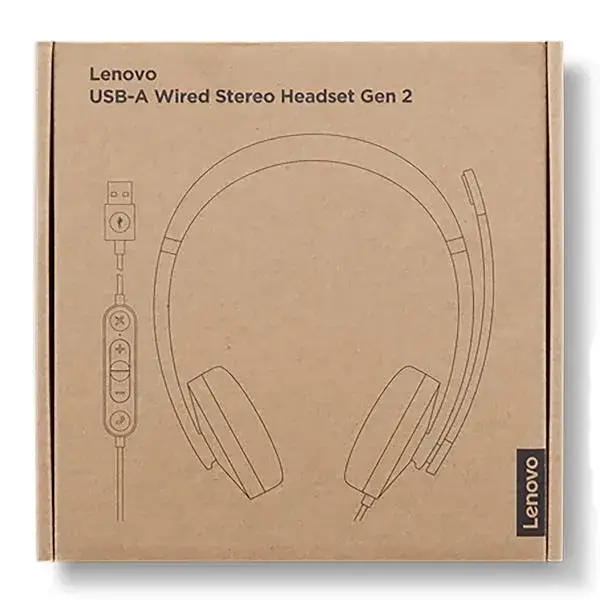 LENOVO USB-A Wired Stereo Headset Gen 2 4XD1P83-425