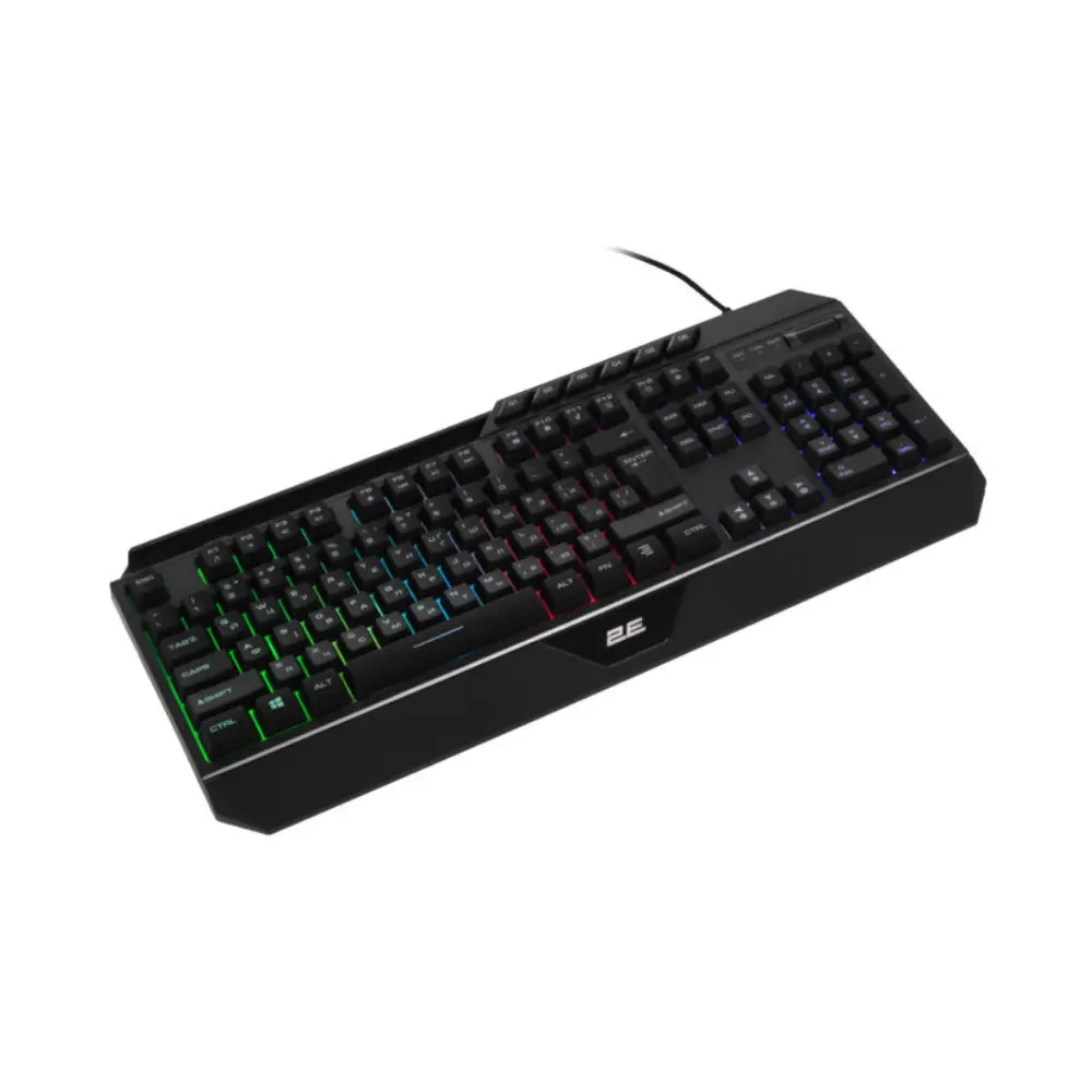 2E GAMING Membrane keyboard KG315 110key, USB-A, EN/RU, RGB, black (2E-KG315UBK_AK)