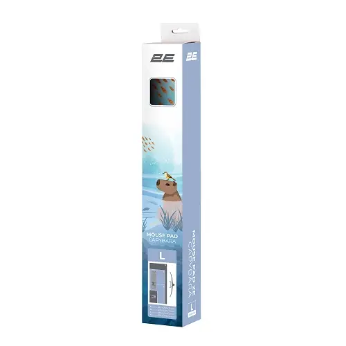 2E Mouse Pad CAPYBARRA, L(800x400x2mm), blue (2E-PAD-L-CAPY-BLUE)